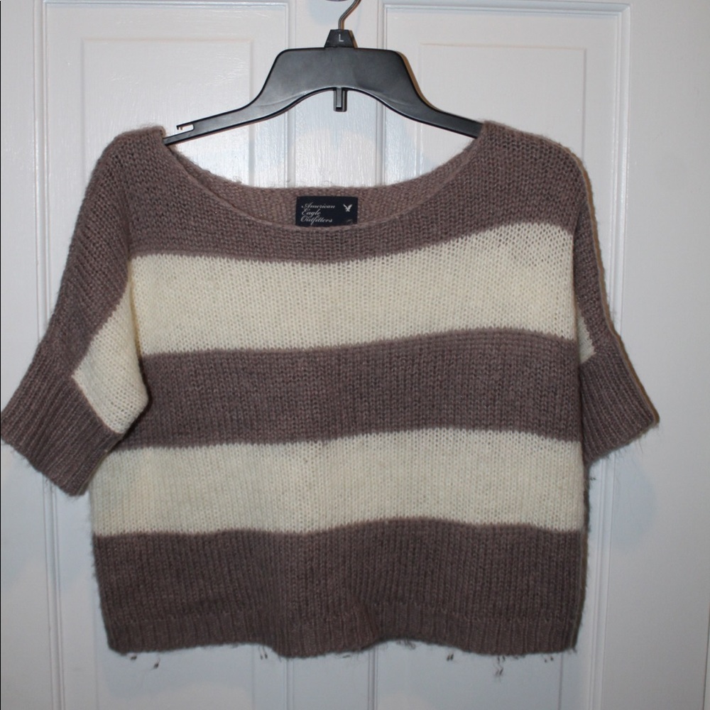 American Eagle Cropped Knit Shirt